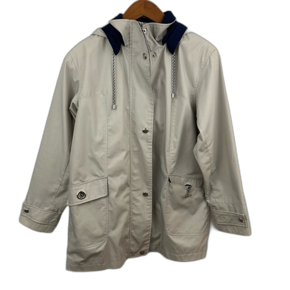 Mackintosh Beige Zip-Up Rain Windbreaker Nautical Jacket Size Small Outdoor